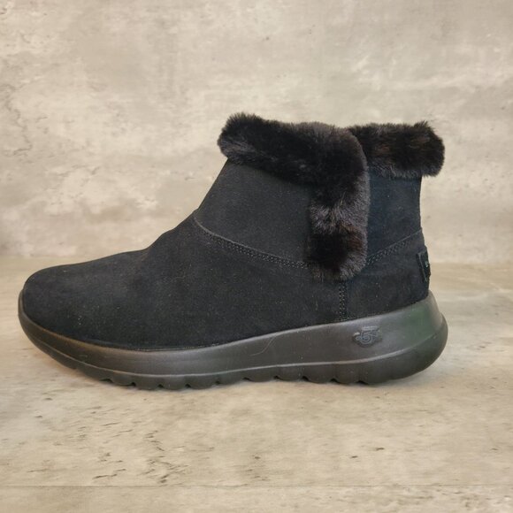 Skechers Boots Womens Size 7.5 Suede Faux Fur Gen 5 Air Cooled Goga Mat SN15501 - Picture 2 of 11